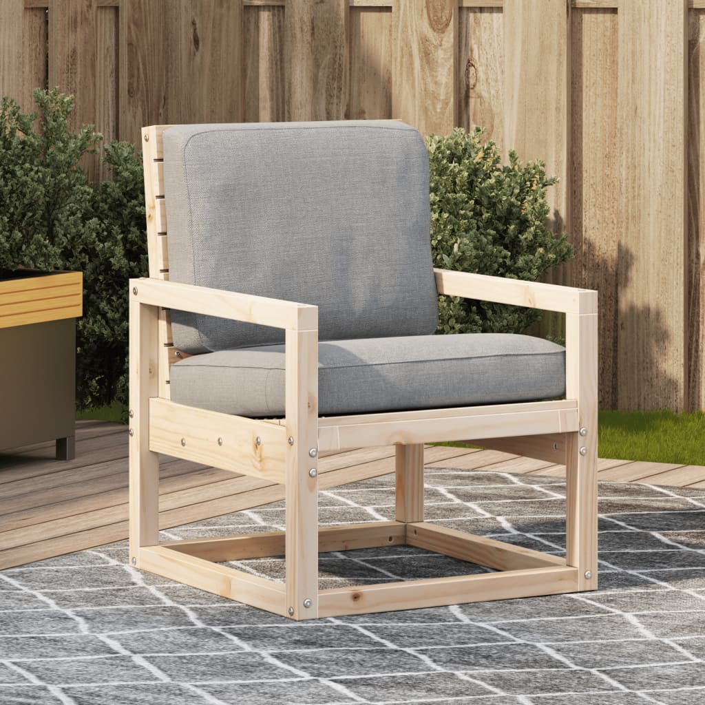 vidaXL Garden Chair 57.5x63x76 cm Solid Wood Pine 1