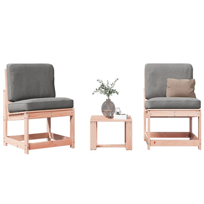 vidaXL 3 Piece Garden Lounge Set Solid Wood Douglas 1