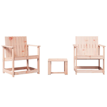 vidaXL 3 Piece Garden Lounge Set Solid Wood Douglas 2