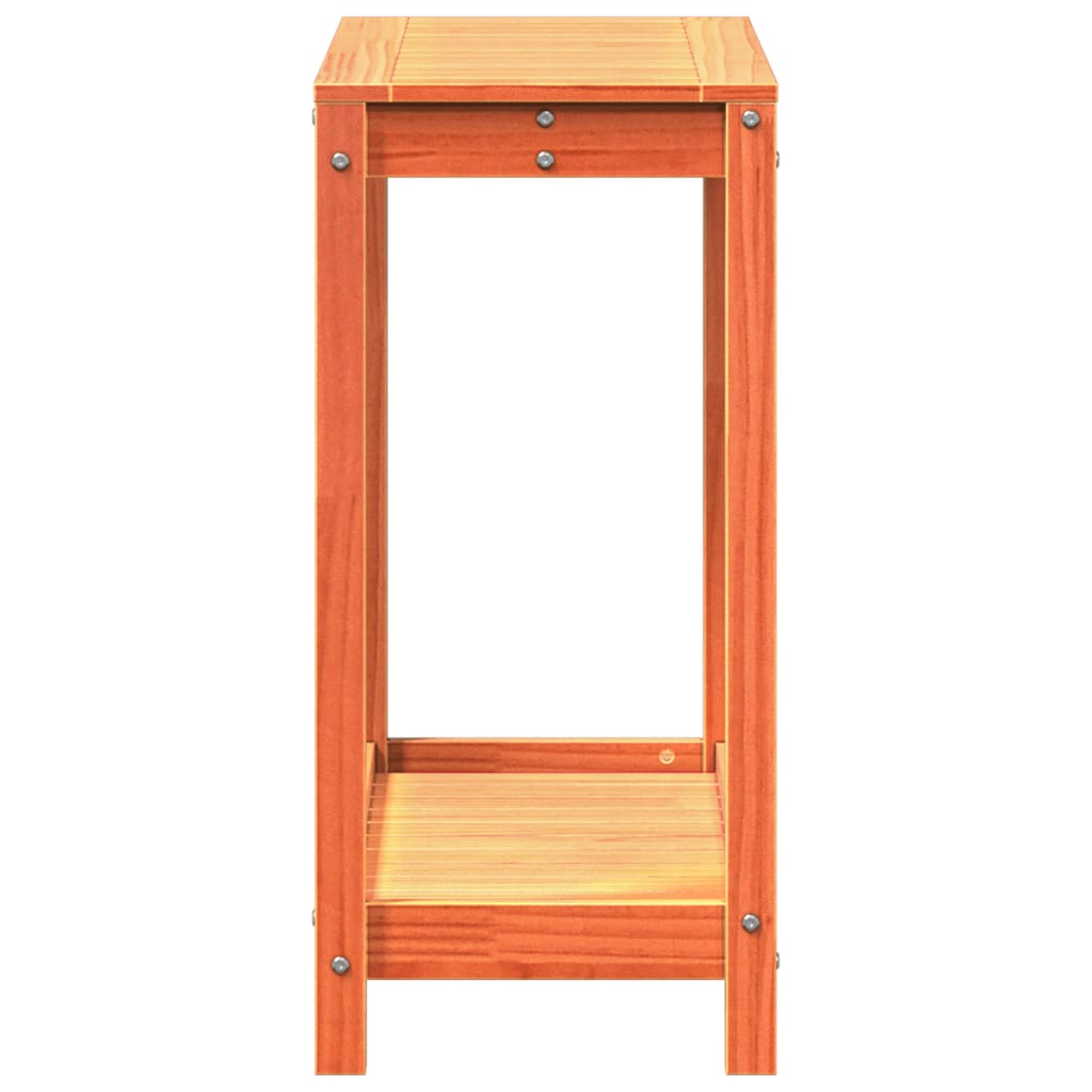 vidaXL Potting Table with Shelf Wax Brown 82.5x35x75 cm Solid Wood Pine 6
