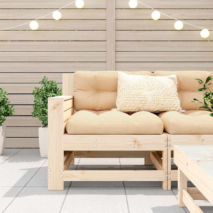 vidaXL Garden Armrest Sofa 69x62x70.5 cm Solid Wood Pine 3
