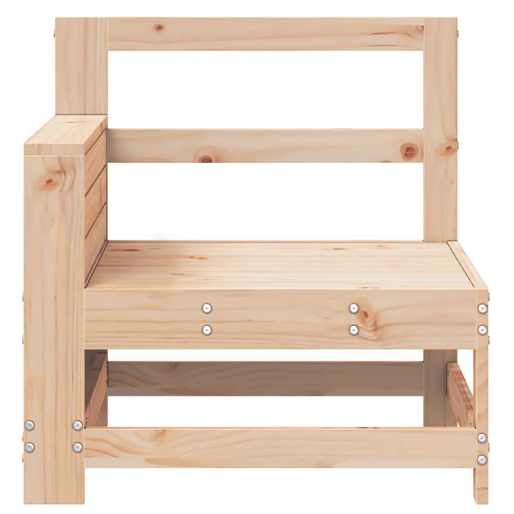 vidaXL Garden Armrest Sofa 69x62x70.5 cm Solid Wood Pine 4