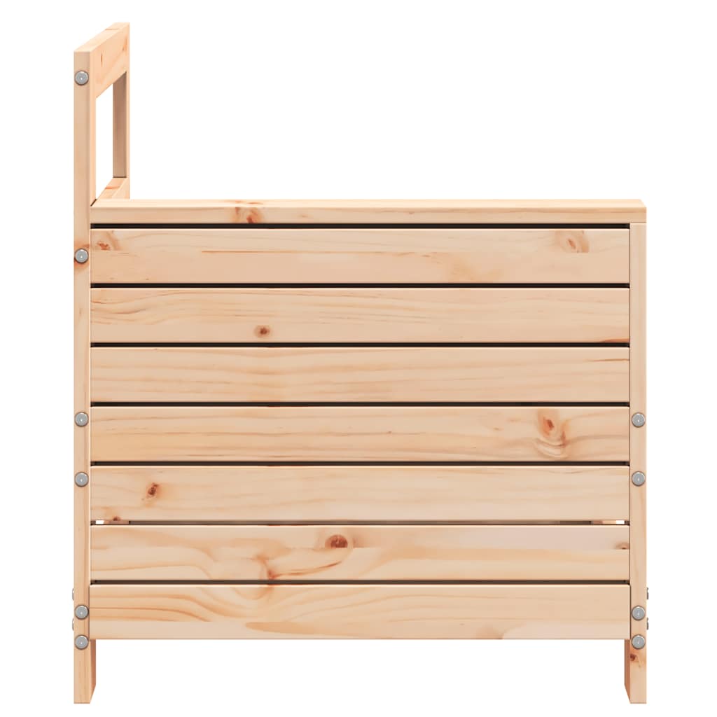 vidaXL Garden Armrest Sofa 69x62x70.5 cm Solid Wood Pine 5