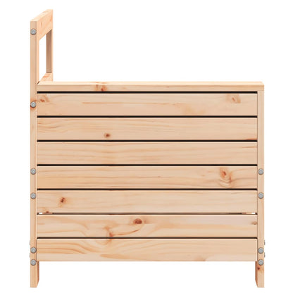 vidaXL Garden Armrest Sofa 69x62x70.5 cm Solid Wood Pine 5