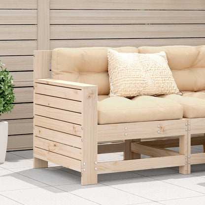 vidaXL Garden Armrest Sofa 69x62x70.5 cm Solid Wood Pine 1
