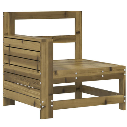 vidaXL Garden Armrest Sofa 69x62x70.5 cm Impregnated Wood Pine 2
