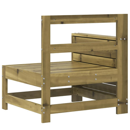 vidaXL Garden Armrest Sofa 69x62x70.5 cm Impregnated Wood Pine 6