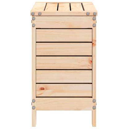 vidaXL Garden Footstool 62x31.5x52 cm Solid Wood Pine 5