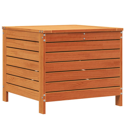 vidaXL Garden Footstool Wax Brown 62x63.5x53.5 cm Solid Wood Pine 2