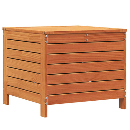 vidaXL Garden Footstool Wax Brown 62x63.5x53.5 cm Solid Wood Pine 6