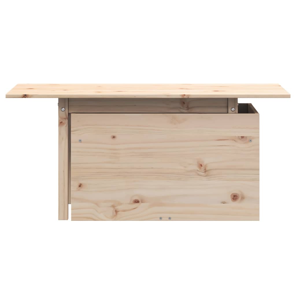 vidaXL Garden Table 100x50x75 cm Solid Wood Pine 5