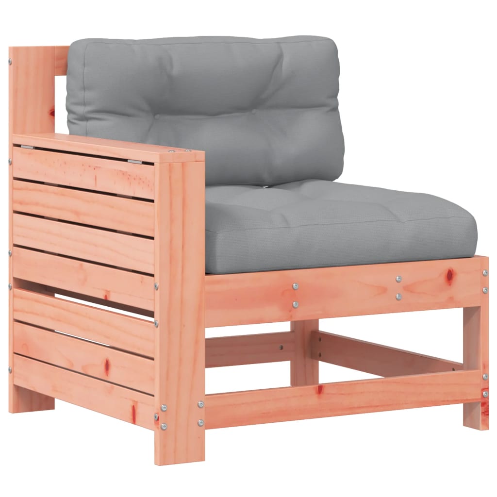 vidaXL Garden Armrest Sofa with Cushion Solid Wood Douglas 2