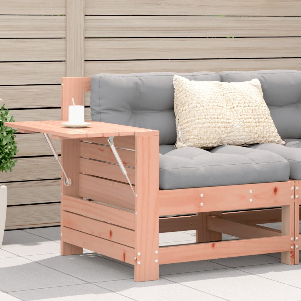vidaXL Garden Armrest Sofa with Cushion Solid Wood Douglas 1