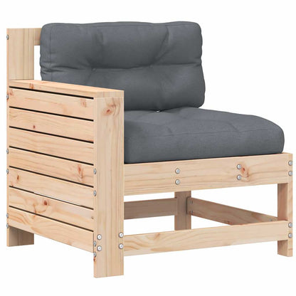 vidaXL Garden Armrest Sofa with Cushion Solid Wood Pine 2