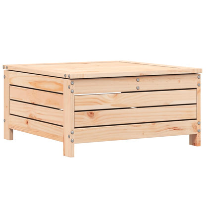 vidaXL Garden Footstool with Cushion Solid Wood Pine 2