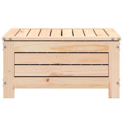 vidaXL Garden Footstool with Cushion Solid Wood Pine 5