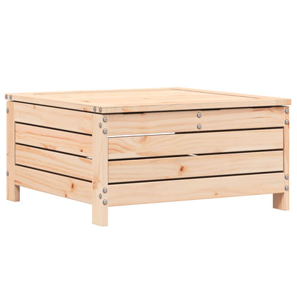 vidaXL Garden Footstool with Cushion Solid Wood Pine 6