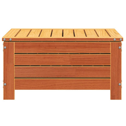 vidaXL Garden Footstool with Cushion Wax Brown Solid Wood Pine 5