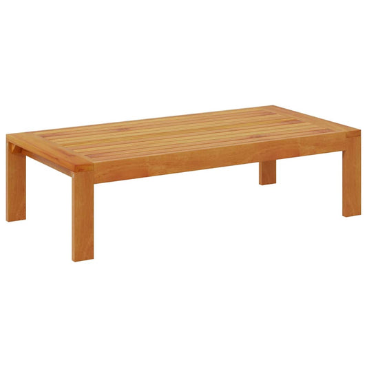 Garden 100x50x27 cm Solid Wood Acacia Cream Table