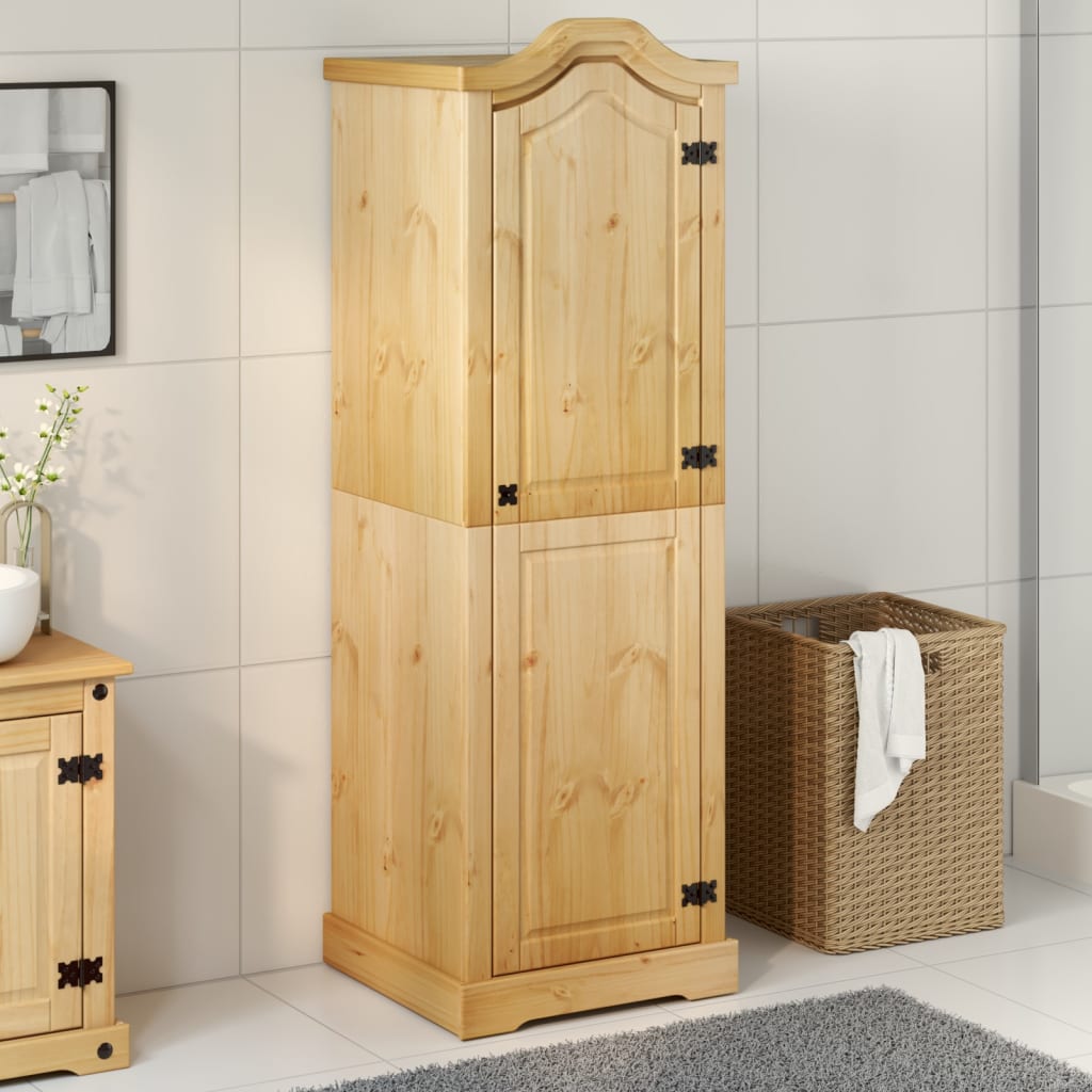 vidaXL Wardrobe Corona 55x52x170 cm Solid Wood Pine 3