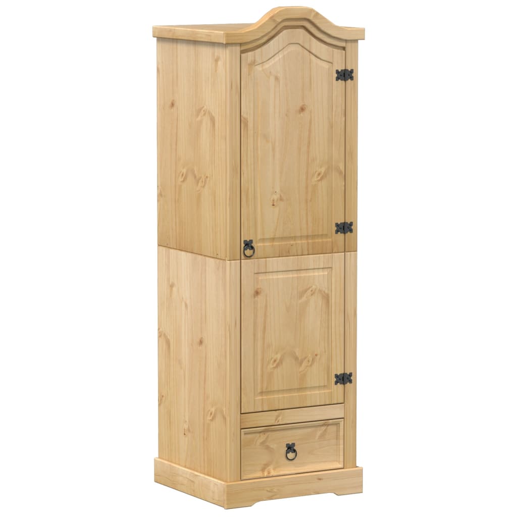 vidaXL Wardrobe Corona 55x52x170 cm Solid Wood Pine 2
