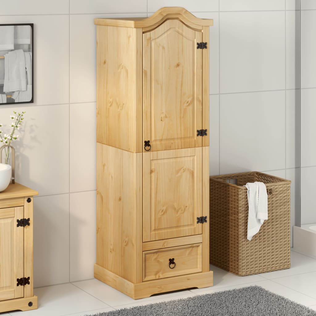 vidaXL Wardrobe Corona 55x52x170 cm Solid Wood Pine 3