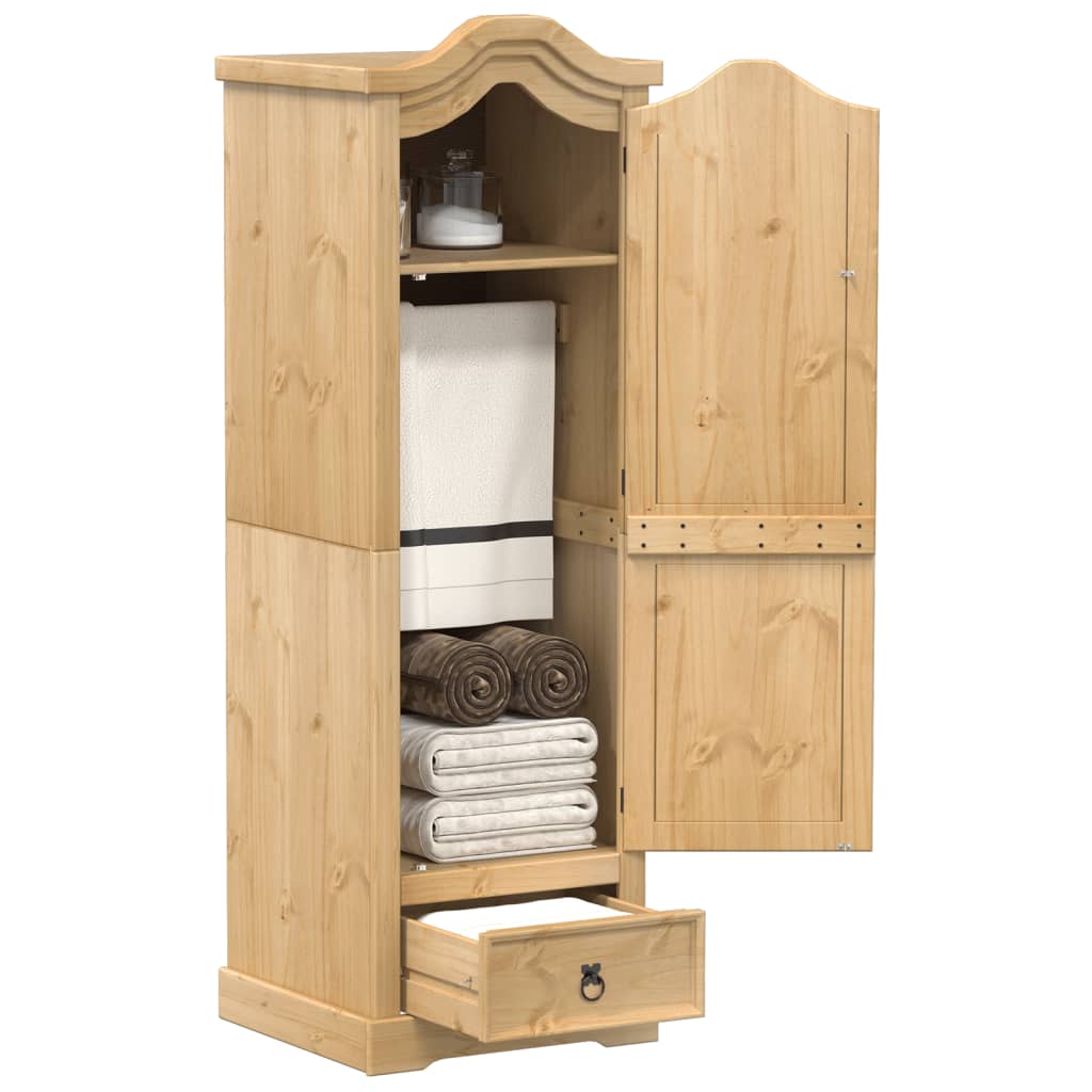 vidaXL Wardrobe Corona 55x52x170 cm Solid Wood Pine 1