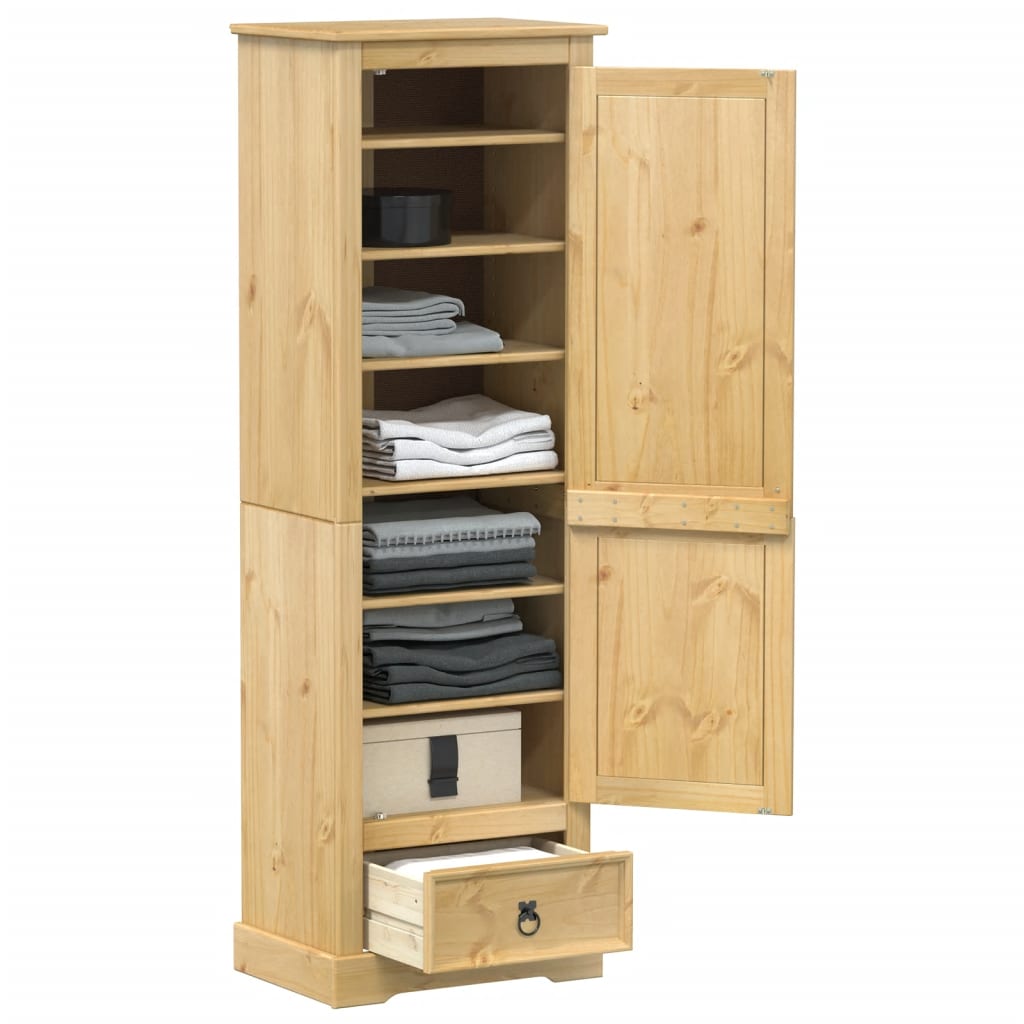 vidaXL Wardrobe Corona 55x38x170 cm Solid Wood Pine 1