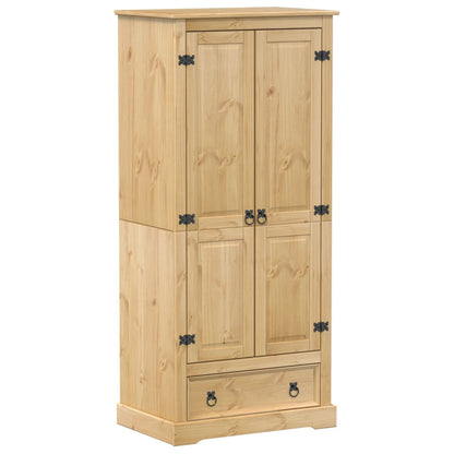 vidaXL Wardrobe Corona 76x50x170 cm Solid Wood Pine 2