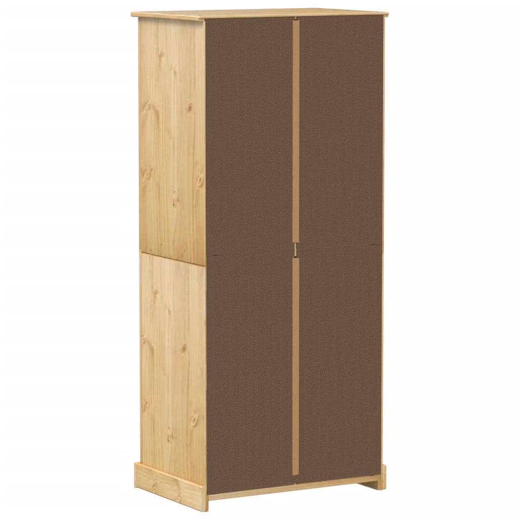 vidaXL Wardrobe Corona 76x50x170 cm Solid Wood Pine 6