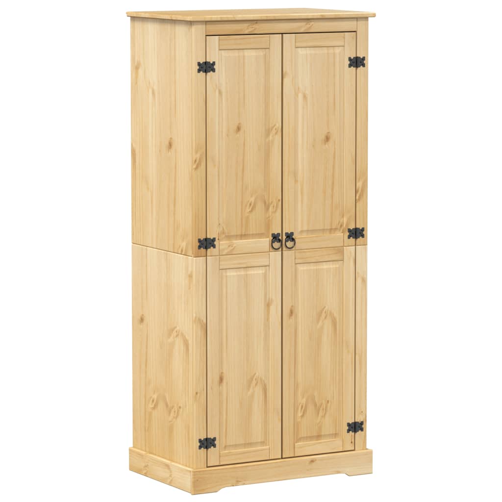 vidaXL Wardrobe Corona 76x50x170 cm Solid Wood Pine 2