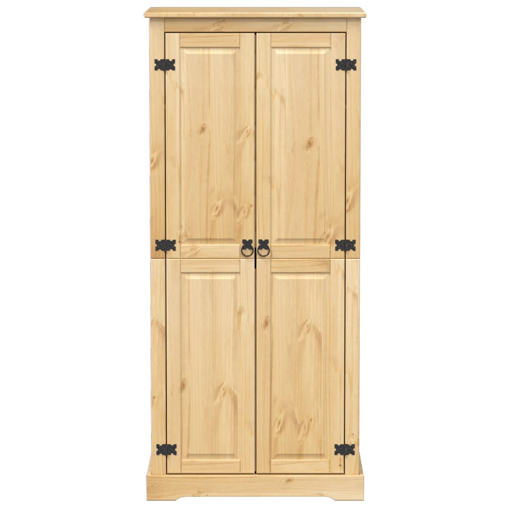 vidaXL Wardrobe Corona 76x50x170 cm Solid Wood Pine 4