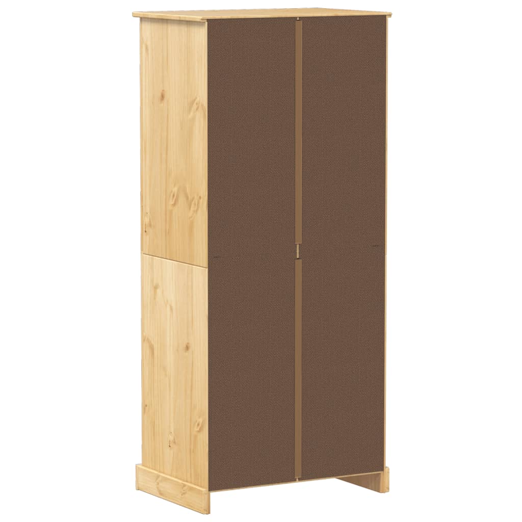 vidaXL Wardrobe Corona 76x50x170 cm Solid Wood Pine 6