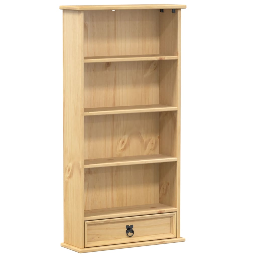 vidaXL CD Cabinet Corona 52x17.5x103 cm Solid Wood Pine 2