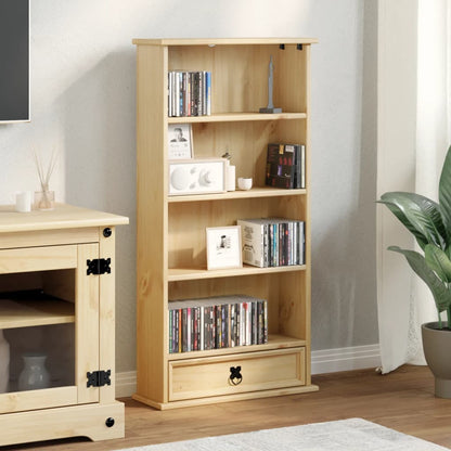 vidaXL CD Cabinet Corona 52x17.5x103 cm Solid Wood Pine 3