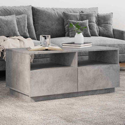 vidaXL Coffee Table with LED Lights 50x49x40 cm