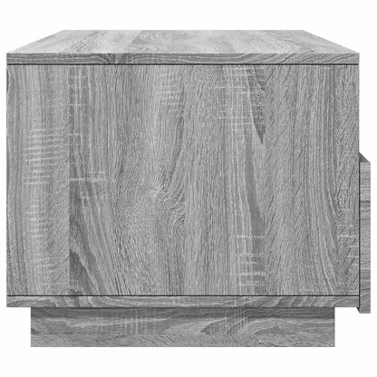 vidaXL Coffee Table with LED Lights Grey Sonoma 90x49x40 cm 6