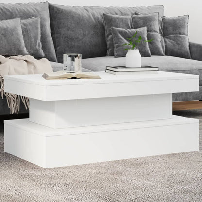 vidaXL Coffee Table with LED Lights 50x50x40 cm