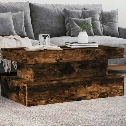 vidaXL Coffee Table with LED Lights 50x50x40 cm