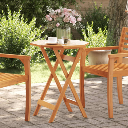 vidaXL Folding Garden Table Ø60x75 cm Solid Wood Acacia 1