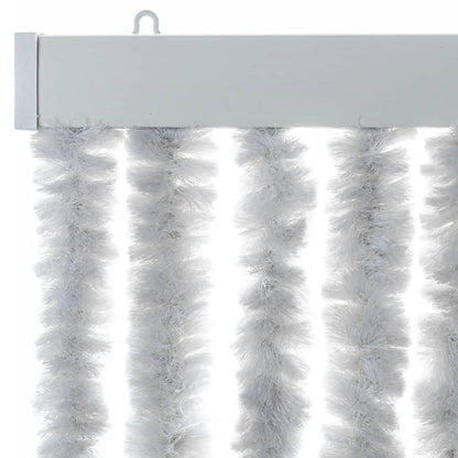 vidaXL Fly Curtain Grey 90x220 cm Chenille 4
