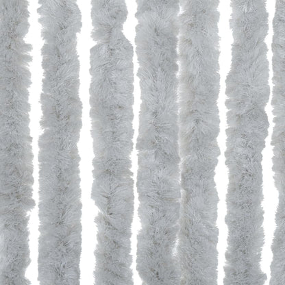 vidaXL Fly Curtain Grey 90x220 cm Chenille 6