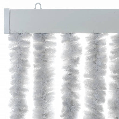 vidaXL Fly Curtain Grey 100x200 cm Chenille 4
