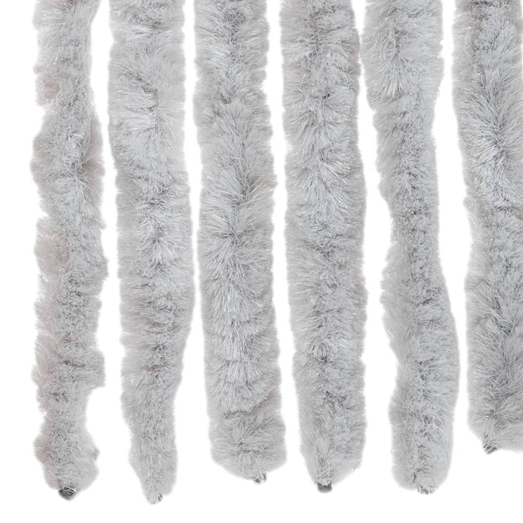 vidaXL Fly Curtain Grey 100x200 cm Chenille 5