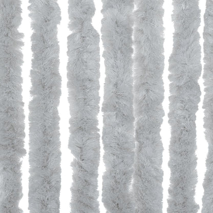 vidaXL Fly Curtain Grey 100x220 cm Chenille 6