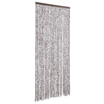 vidaXL Fly Curtain Brown and Beige 100x200 cm Chenille 2