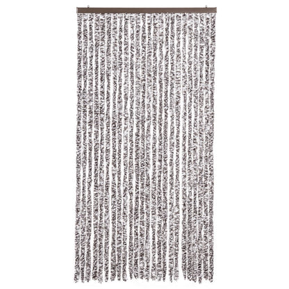vidaXL Fly Curtain Brown and Beige 100x200 cm Chenille 3