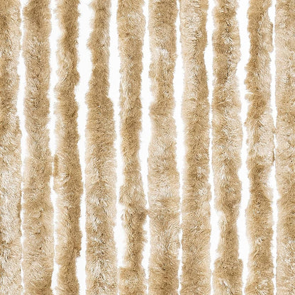 vidaXL Fly Curtain Beige 100x230 cm Chenille 5