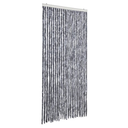 vidaXL Fly Curtain Silver 100x230 cm Chenille 2