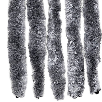 vidaXL Fly Curtain Silver 100x230 cm Chenille 6